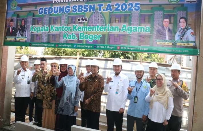 PELETAKAN BATU PERTAMA SBSN  MTsN 1 BOGOR